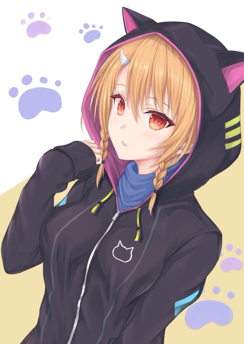 猫耳パーカーのtwitterイラスト検索結果 古い順
