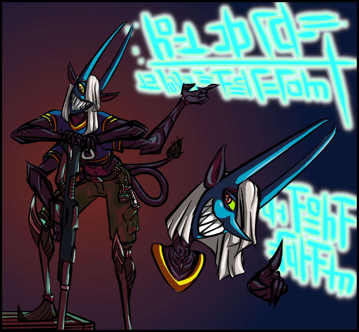 solarpunrobot's tweet photo. And here's a version with the level of contrast I actually intended! Instead of the one my monitor tricked me into posting! https://t.co/tJ9gI51GUM