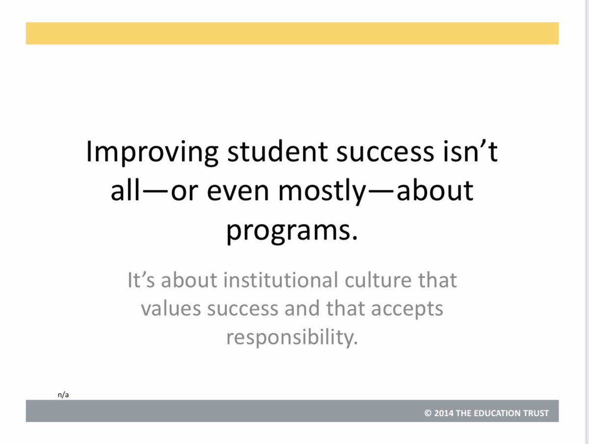 Institutional Culture 

Kati Haycock 
The Education Trust 
#edchat
