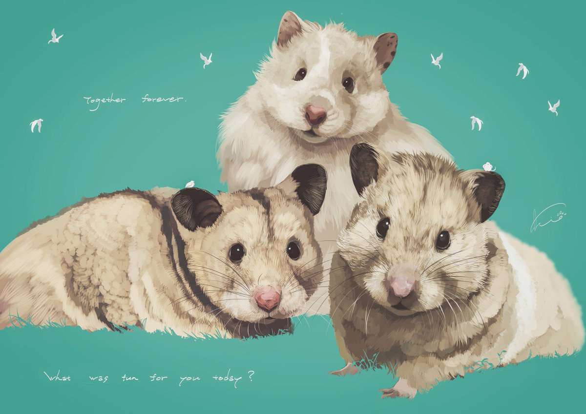 Sakio 小動物も僕が描くと巨大動物になります