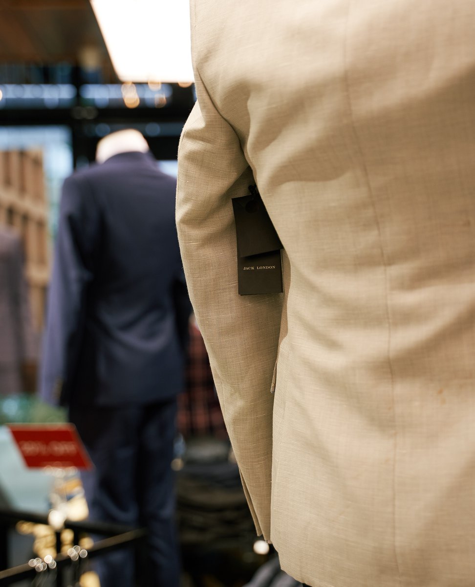 JackLondonAUS's tweet photo. Lighter suit shades make for the perfect summer complement. Check out our range of patterns and fabrics in store or online. Start here: https://t.co/fzdqEHslY2 https://t.co/dels3OWC0I