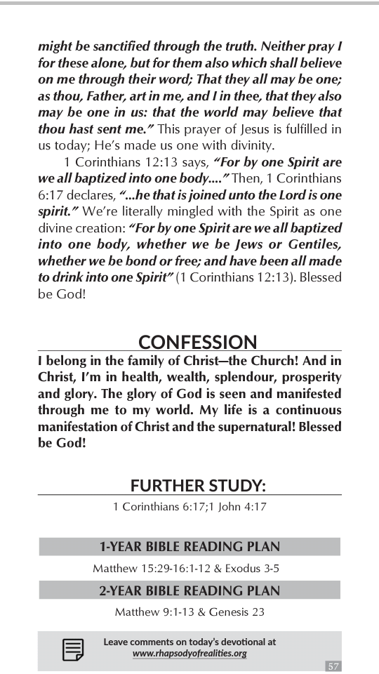 sjabulisodube's tweet photo. THE CHURCH IS THE FULLNESS OF CHRIST

Herein is our love made perfect, that we may have boldness in the day of judgment: because as he is, so are we in this world.
1 John 4:17 KJV
#HeIsComingBackAgain 
#PrepareYourself 
#TheEndIsNear https://t.co/qG6I4gtcYr