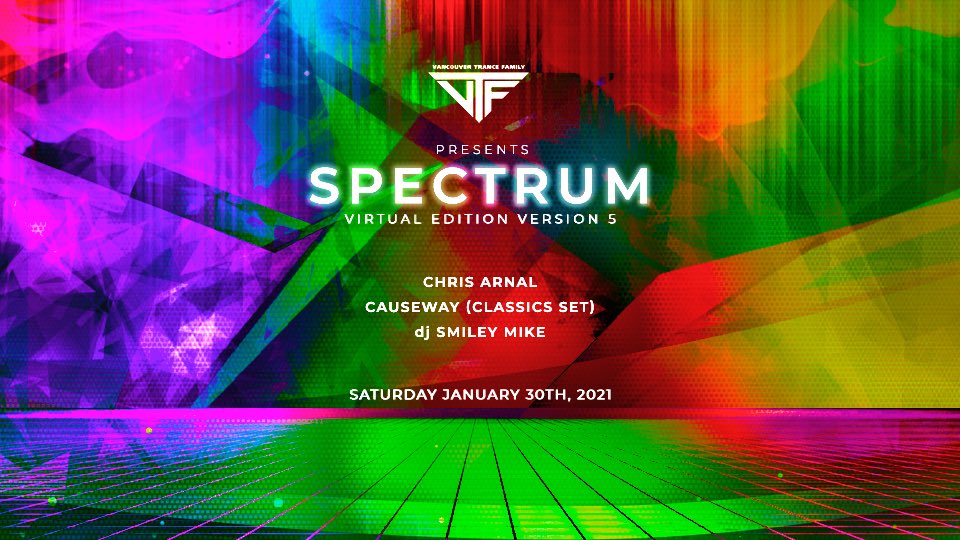 VanTranceFam's tweet photo. Join us on Twitch on January 30th for our latest virtual edition of Spectrum! Follow us: https://t.co/olBpYCDlnJ https://t.co/4ugukE830q