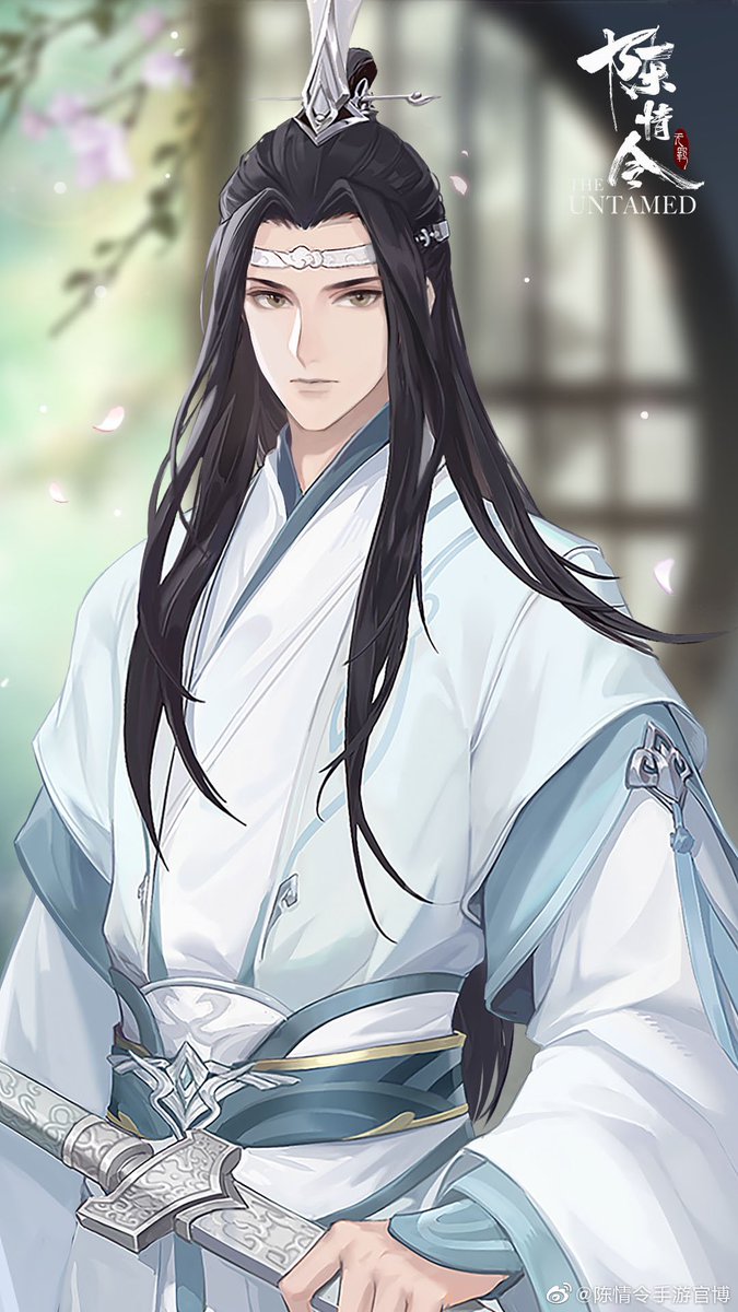 headBONDmeLWJ's tweet photo. cql mobile game weibo update, revealing lan wangji, junzi, character card on his birthday.

so ethereal!!! https://t.co/BnNVYQOwZq