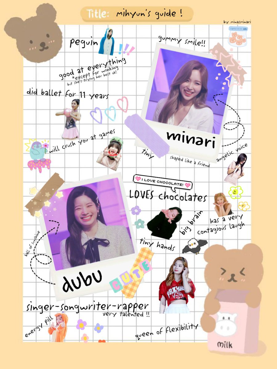 minasminari's tweet photo. 📝 #MIHYUN's guide !! (◍•ᴗ•◍)✧*。 https://t.co/yay5sW3Mcg