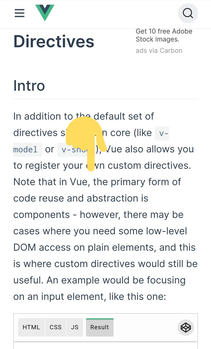 Some frameworks provide a nice way to create your own directives (Vue is a good example), but even those frameworks claim that you should think of custom directives as an advanced feature, and that components are the primary form of reuse.
