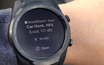 hwingo's tweet photo. #Research News: 

New #smartwatch #app alerts #deaf and hard-of-hearing users to common home-related sounds 

Prototype used #machinelearning to classify sounds in real time 

https://t.co/kG4WVfZmFX

@NSF 

#techability #smarthome #AIML #IoT #wearables #tech #innovation #ML #XR https://t.co/4eQ3ZsCT6B