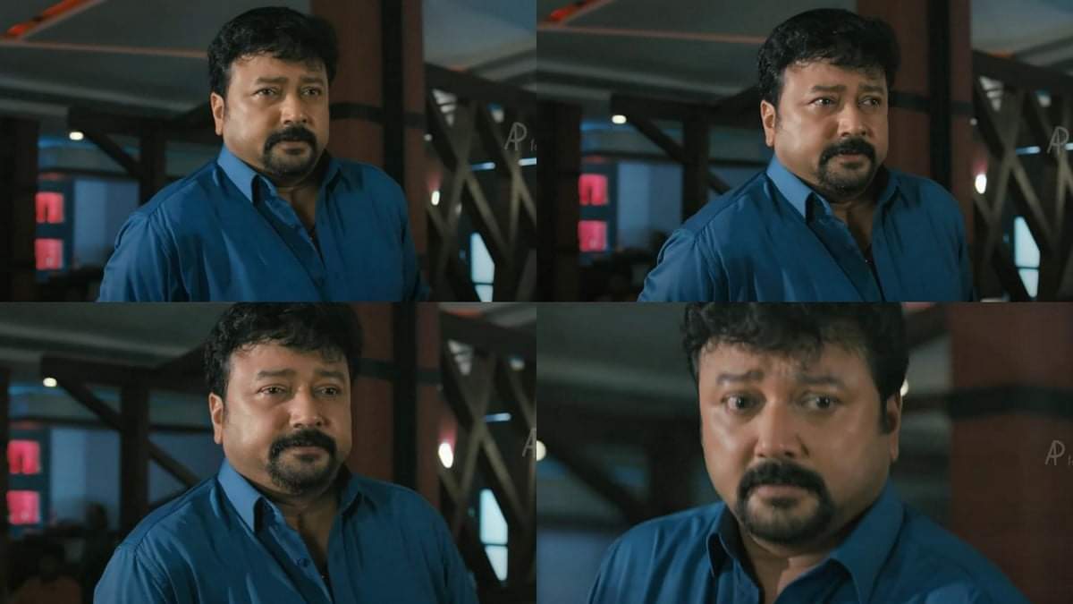 3.Hero transforms:Hero should suddenly change his body language and look massy. Jayaram excels as he transforms from simpleton to Major Sreekumar in matter of secs by sucking up all air(How an actor makes use of his eyes is seen here as he looks in all directions for no reason)