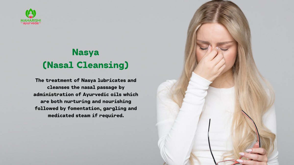 Panchakarma_Ind's tweet photo. Nasya treatment lubricates and cleanses the nasal passage by administration of Ayurvedic oils which are both nurturing and nourishing followed by fomentation, gargling and medicated steam if required.

https://t.co/6gQjBmWynI

#ayurveda #health #wellness #treatment #healthcare https://t.co/DalZtzIUAy