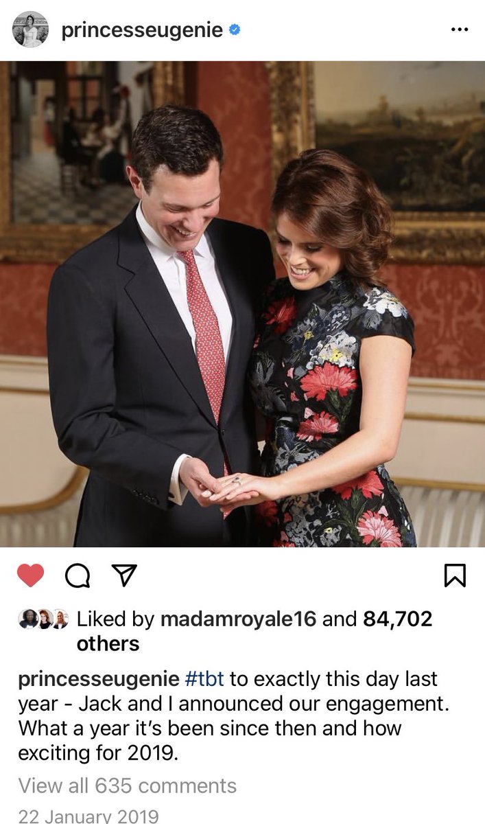 jozzzaphen's tweet photo. Hmmmm I see #PrincessEugiene and #JackBrookbank aka #WhogenieandJackBrokepocket had a #throwbank to there engagement announcement in 2018 ๐๐with a new photo https://t.co/tNlN1Rg1ny