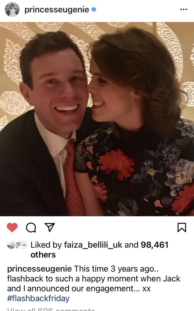 jozzzaphen's tweet photo. Hmmmm I see #PrincessEugiene and #JackBrookbank aka #WhogenieandJackBrokepocket had a #throwbank to there engagement announcement in 2018 ๐๐with a new photo https://t.co/tNlN1Rg1ny