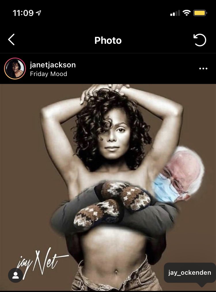 pov_ux's tweet image. One of my favorite @BernieSanders with @JanetJackson memes! 🤣