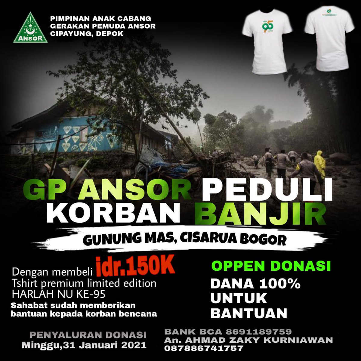 evanbhts's tweet photo. Hasil kumpulan donasi atau bantuan diserahkan ke Pimpinan Cabang untuk disalurkan ke lokasi  korban bencana alam atau yg diwakili pihak yg berwenang dalam menerima dan menyalurkan bantuan tsb. https://t.co/nuG2lm5WSx
