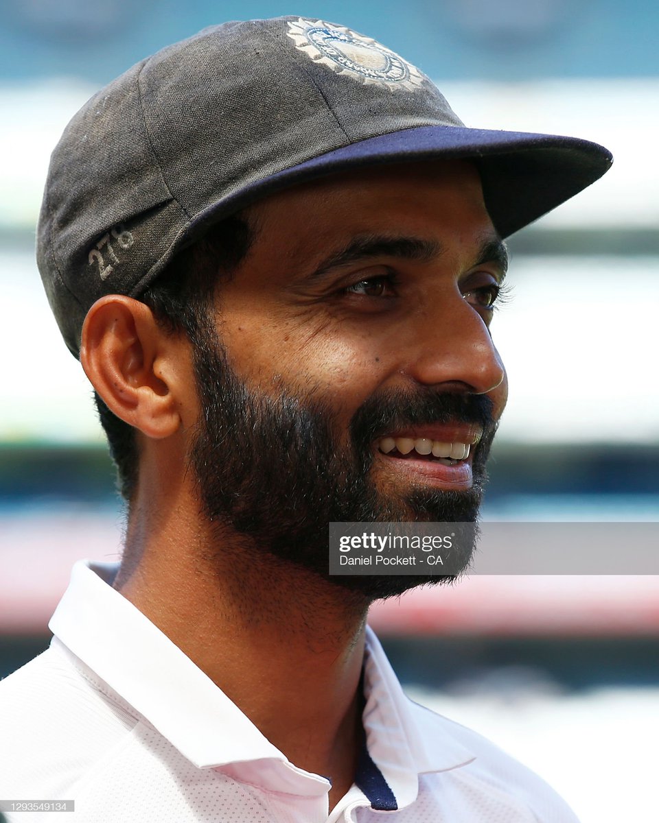 Calm as a sea, but Khadoos at making strategies. @ajinkyarahane88 had to lead this side with dignity, passion & composure.Surely one of the turning points, his 112 at  @mcg was an innings of character & steel.Led this young team with calmness & as we say, the Rest is History 