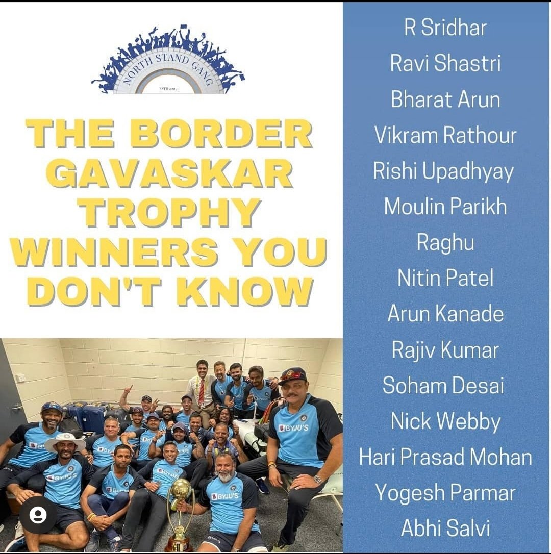 Generally, we do start with a leader.We believe the Captains of this courageous ship have to be  @RaviShastriOfc & our team management.No on-field tactics or taking care of wounded bodies would have been possible without all your efforts."Wear that 36 all out like a badge"