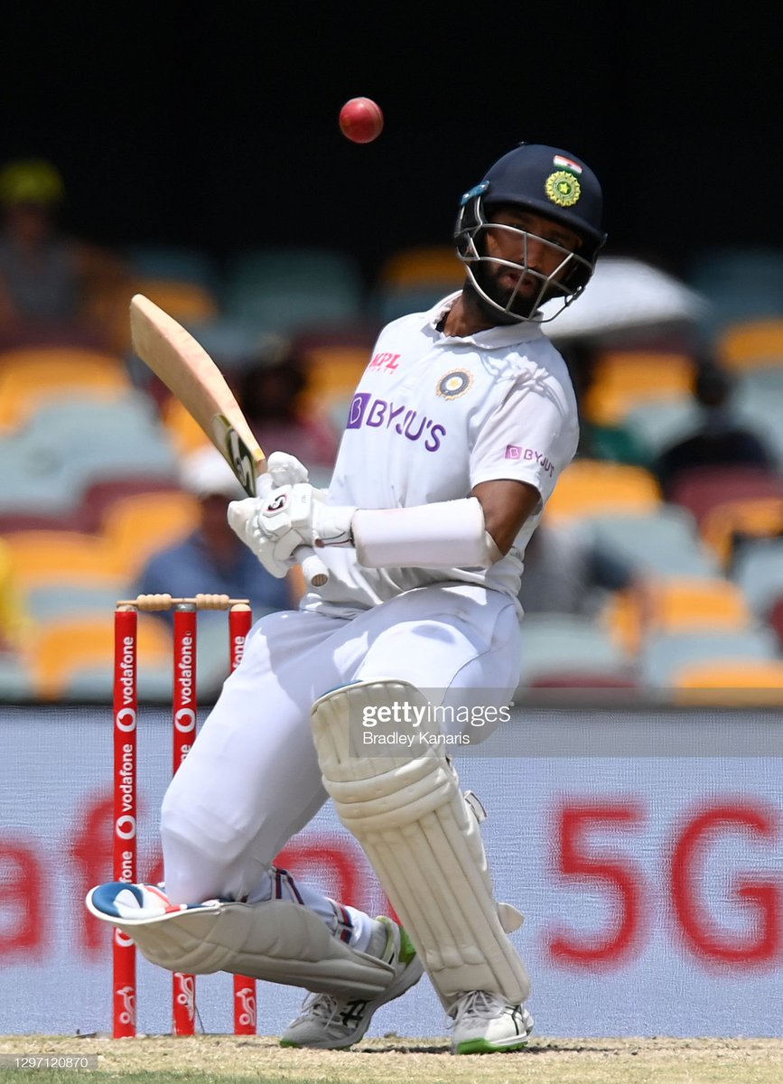 Falling short of words for our Rock,  @cheteshwar1 Batted with a calm "INTENT", assuring the dressing room no Aus bloke could get through his defense.His batting vs Lyon was one of the series highlightsStarted well at Adelaide, consolidated at SCG & ended brilliantly at Gabba