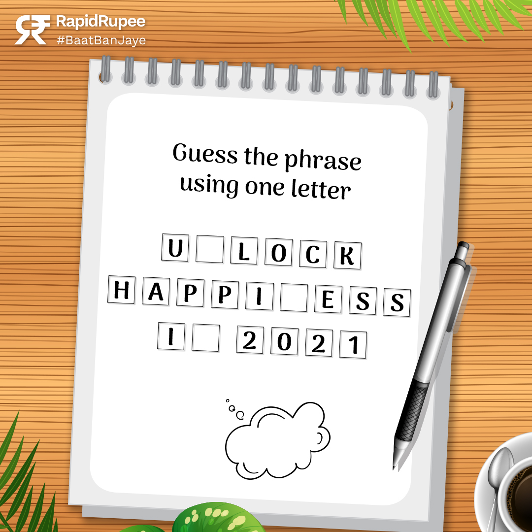 Make a smart choice in 2021 and download the RapidRupee app, the instant loan app.
bit.ly/DownloadRapidR…

#instantloans #quickcash #instantcash #easydisbursal #easydocumentation #smallloans #personalloan #quickmoney #financialaid #fillintheblanks #funtimes