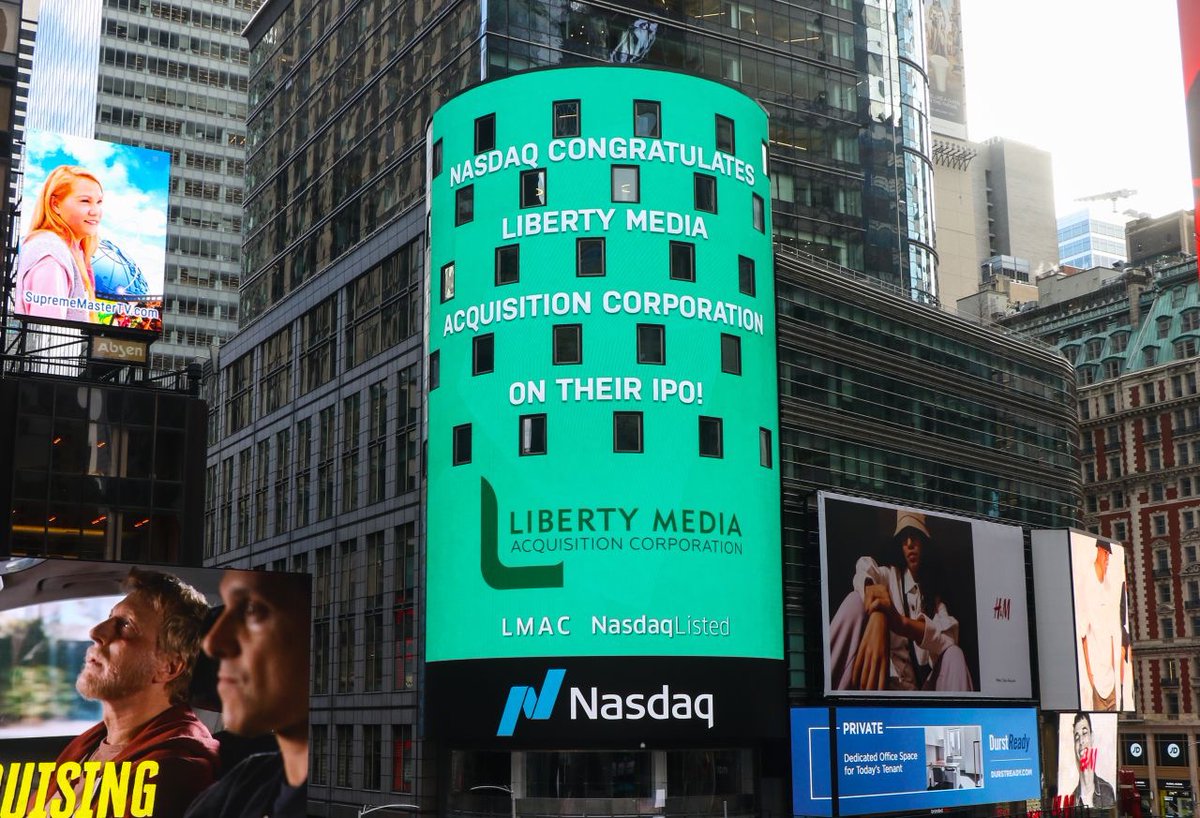 spaclisting's tweet photo. NEW #SPAC IN TOWN
Company: Liberty Media Acquisition
Ticker: $LMAC
Exchange: @Nasdaq
Focus: The team will focus on (digital) media, music, entertainment, communications, telecommunications and technology industries.
#spaclisting #spacs #venturecapital #nasdaq #nasdaqlisted https://t.co/eUeEN8ofDI