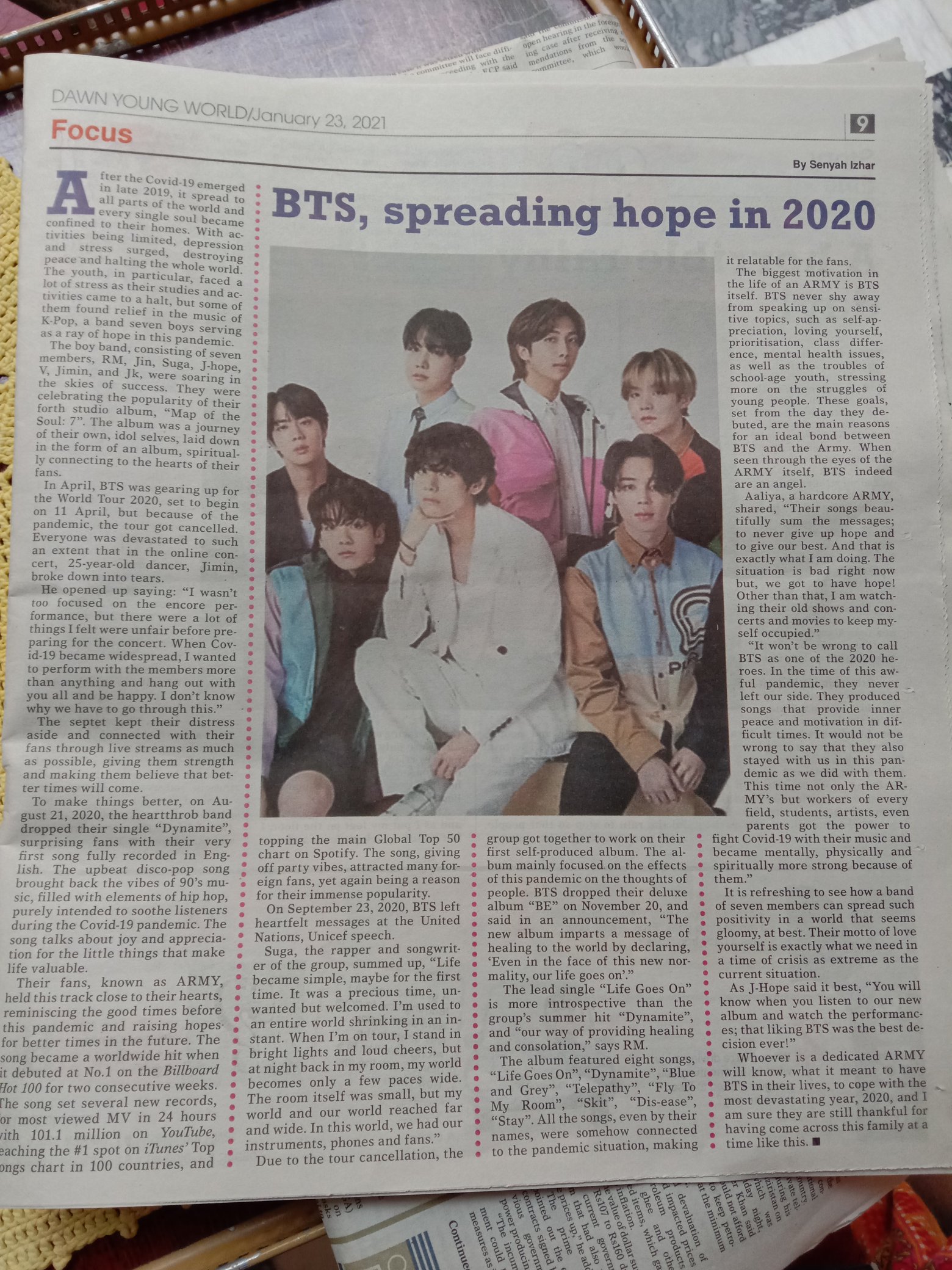 ᴮᴱemaan Bts Happiness Is When U See Bts In Your Newspaper Pakistan Dawn Young World I Am So Happy Pakistanarmys Bts Bts Twt Bts Pk Official T Co Bi6mimlwxr Twitter