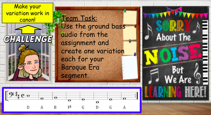 TBSMusicDept's tweet photo. Year 9 have been working on a remixed 'Evolution of Music' -Middle Ages to present day! We did plainsong in Latin last week 😱👏 and tackled the Baroque Era this week with the ground bass from Pachelbel's Canon. Looking forward to sharing their projects with you all soon! @TBSKS3 https://t.co/izXcl888V6