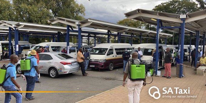 SATaxi_Official's tweet photo. #AppreciationPost Thank you to the taxi associations and operators who heeded the call from our president and are playing their part in keeping taxi ranks clean and commuters safe on the roads. #Siyabonga #Realeboha https://t.co/i2T2Lgh3IZ