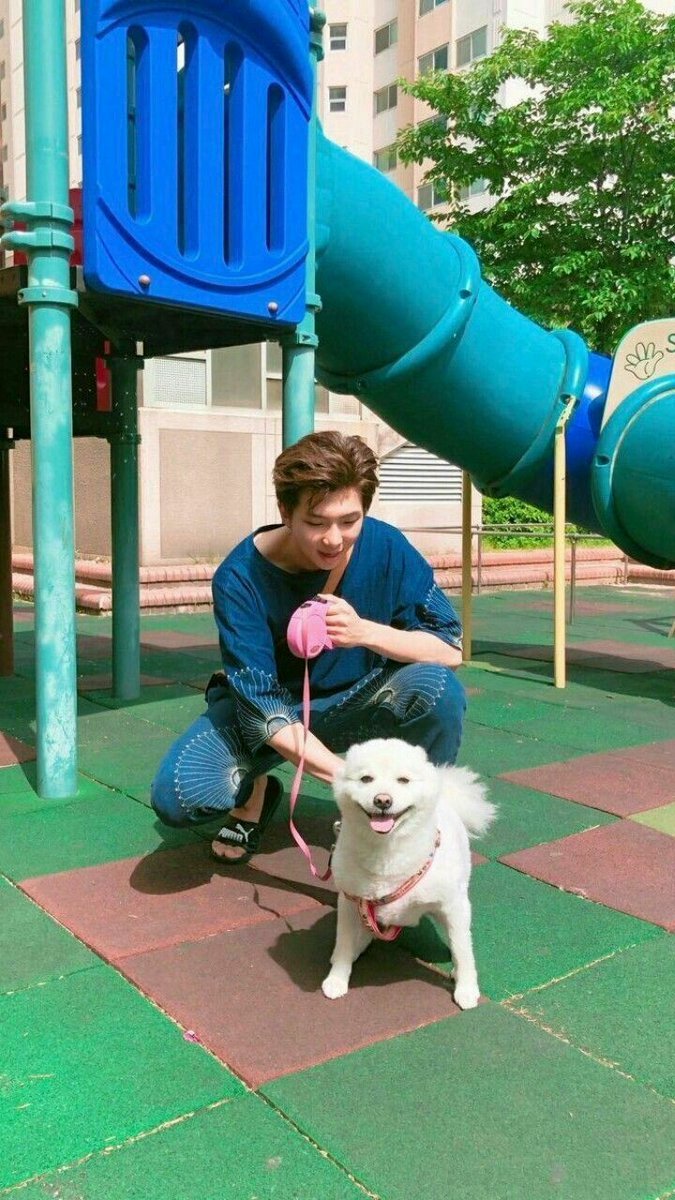 BTS and their Pets (a thread)RM and Rapmon/Monie.