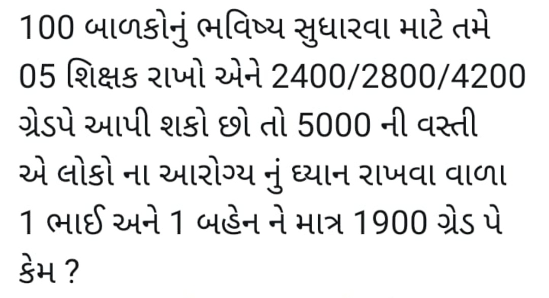 #wewantgradepey_health_gujarat
<a href="/CMOGuj/">CMO Gujarat</a> <a href="/Nitinbhai_Patel/">Nitin Patel</a> 
<a href="/vijayrupanibjp/">Vijay Rupani Memorial</a> 
<a href="/narendramodi/">Narendra Modi</a> <a href="/aajtak/">AajTak</a> 
<a href="/abpasmitatv/">ABP Asmita</a> 
<a href="/CRPaatil/">C R Paatil</a> <a href="/isudan_gadhvi/">Isudan Gadhvi</a>
<a href="/jigneshmevani80/">Jignesh Mevani</a>