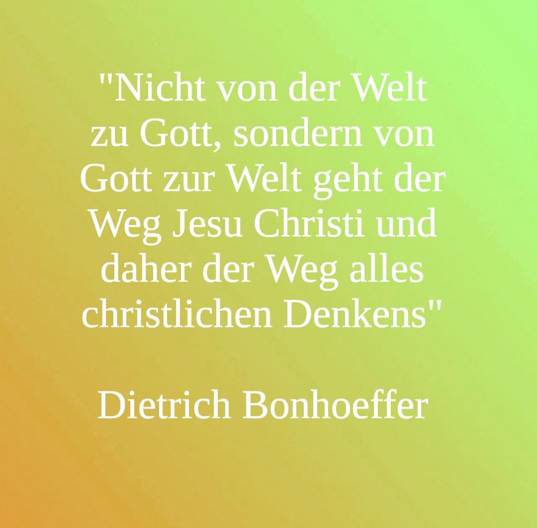 #DietrichBonhoeffer

Was bedeutet das für uns alle in diesen Zeiten und was bedeutet das für mich ganz konkret?