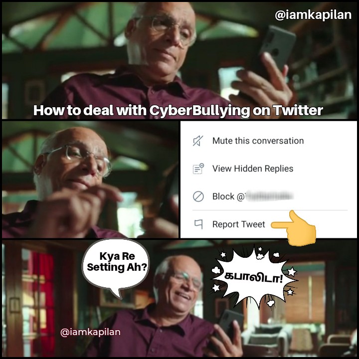 Uncle லைப் பார்த்ததும் செஞ்சே ஆகனும்னு முடிவெடுத்துட்டன்...
அப்படி ஒரு Emotion முகத்தில.. 😎
Thank you @airtelindia
#Airtel #SafePay #Meme #Twitter #CyberBullying https://t.co/TaJIucvLnh