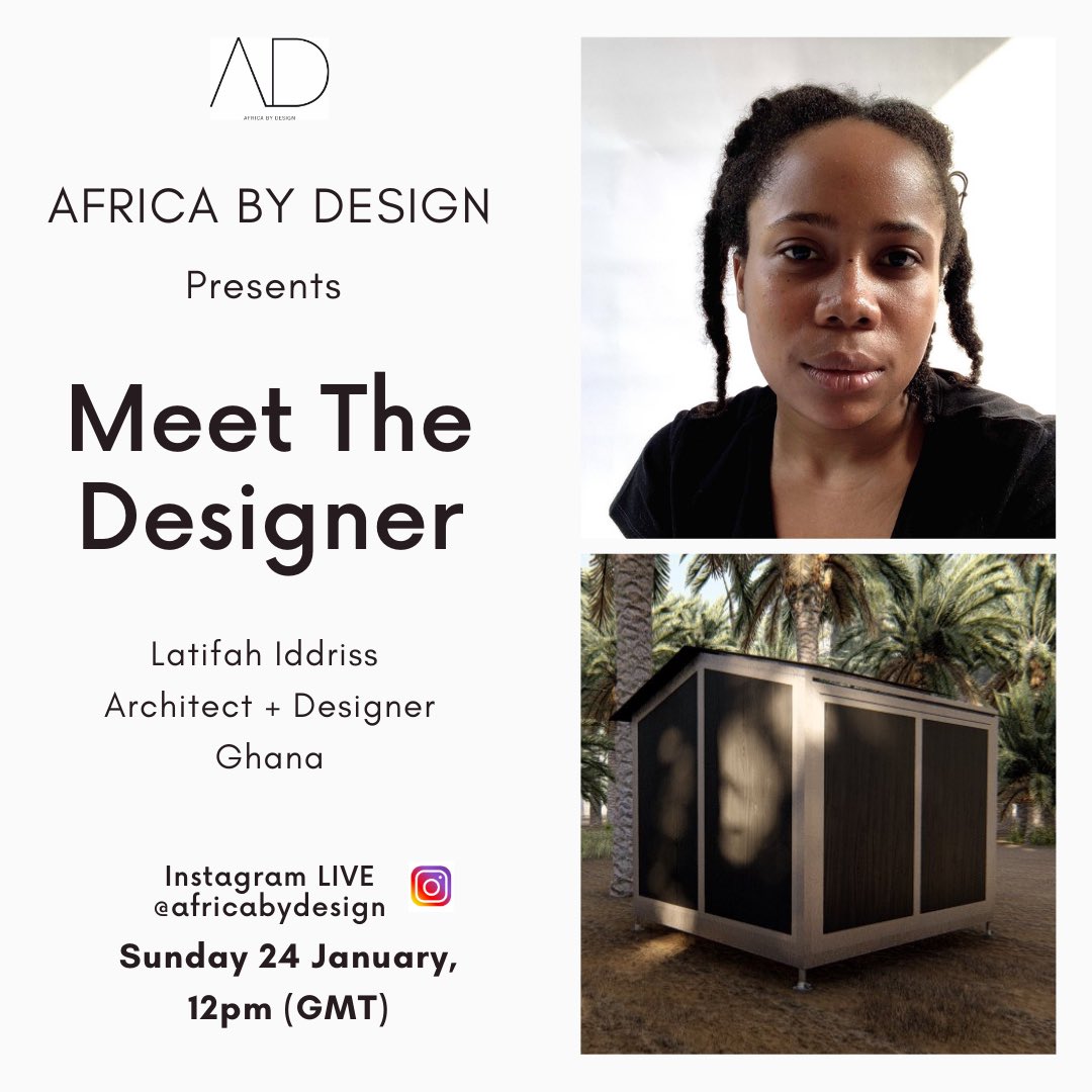 We hope wherever you are in the world, 2021 is off to a great start for you. AFRICA BY DESIGN is delighted to kick off our first Instagram Live of the new year with <a href="/cult_meraki/">𝗫 𝗡𝗼𝘁𝗶𝗳𝗶𝗰𝗮𝘁𝗶𝗼𝗻</a>. 
Join us for what is set to be a highly insightful conversation.
<a href="/africabydesign/">Jamie Davies</a> #meetthedesigner