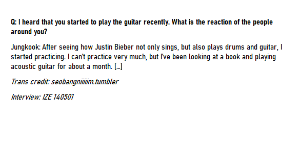 Jungkook saw the importance in learning to play instruments to be able to compose better. So he taught himself to play instruments, and learned how to make beats, and use various professional software for music production.