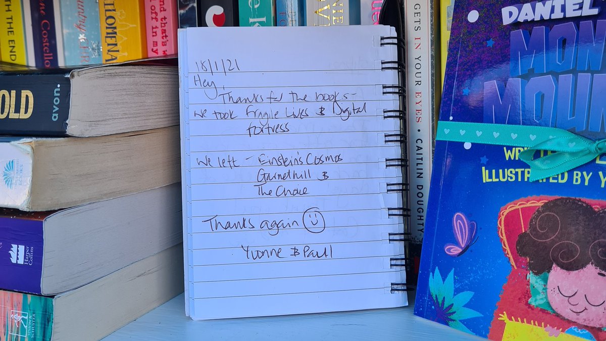 We love reading your messages in the Little Book House guestbook. Thank you for visiting, we hope you enjoy your books. 💙📚🏡 #ShineOnFife #UnitedByBooks #IBelieveInBookFairies #Dunfermline #Fife #DunfermlineLovesLocal #BookTwitter #ReadingCommunity