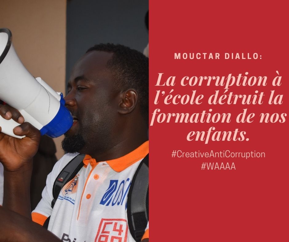 CitoyensPaix's tweet photo. #CreativeAntiCorruption
#WAAAA
Mamadou Mouctar Diallo est un artiste cineaste et enseignant certifié en activisme artistique contre la corruption grâce au programme#WAAAA initié et soutenu par#OSIWA.
Lisez son message !
@bente_fta
 @Dounky98
 @OSIWA1
 @alphacondepresi
 @niallee04 https://t.co/n7C8mTjSdS