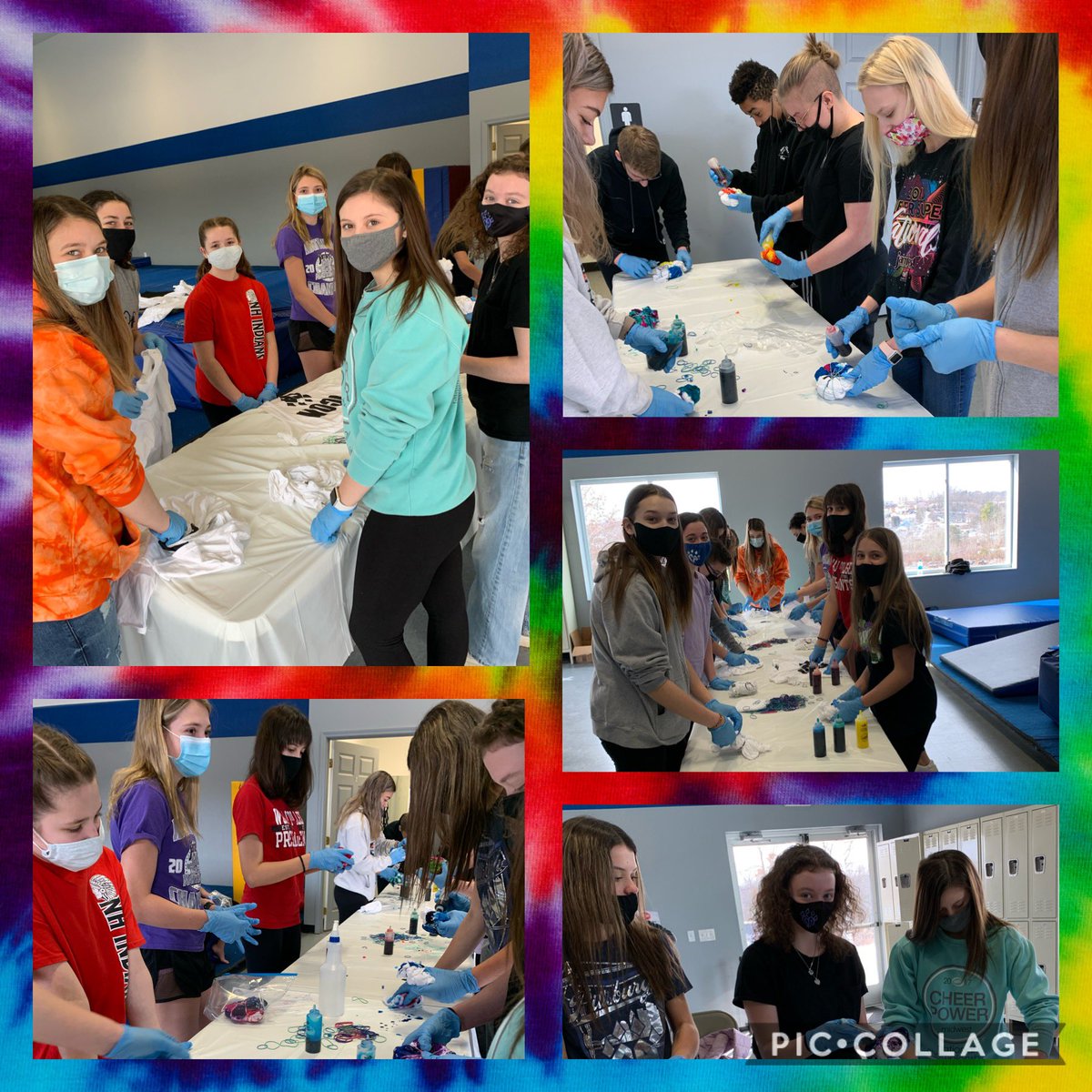 ❤️🧡💛Tie Dye Party 💚💙💜
Tie dyed some cute shirts with our awesome ICONS this morning!