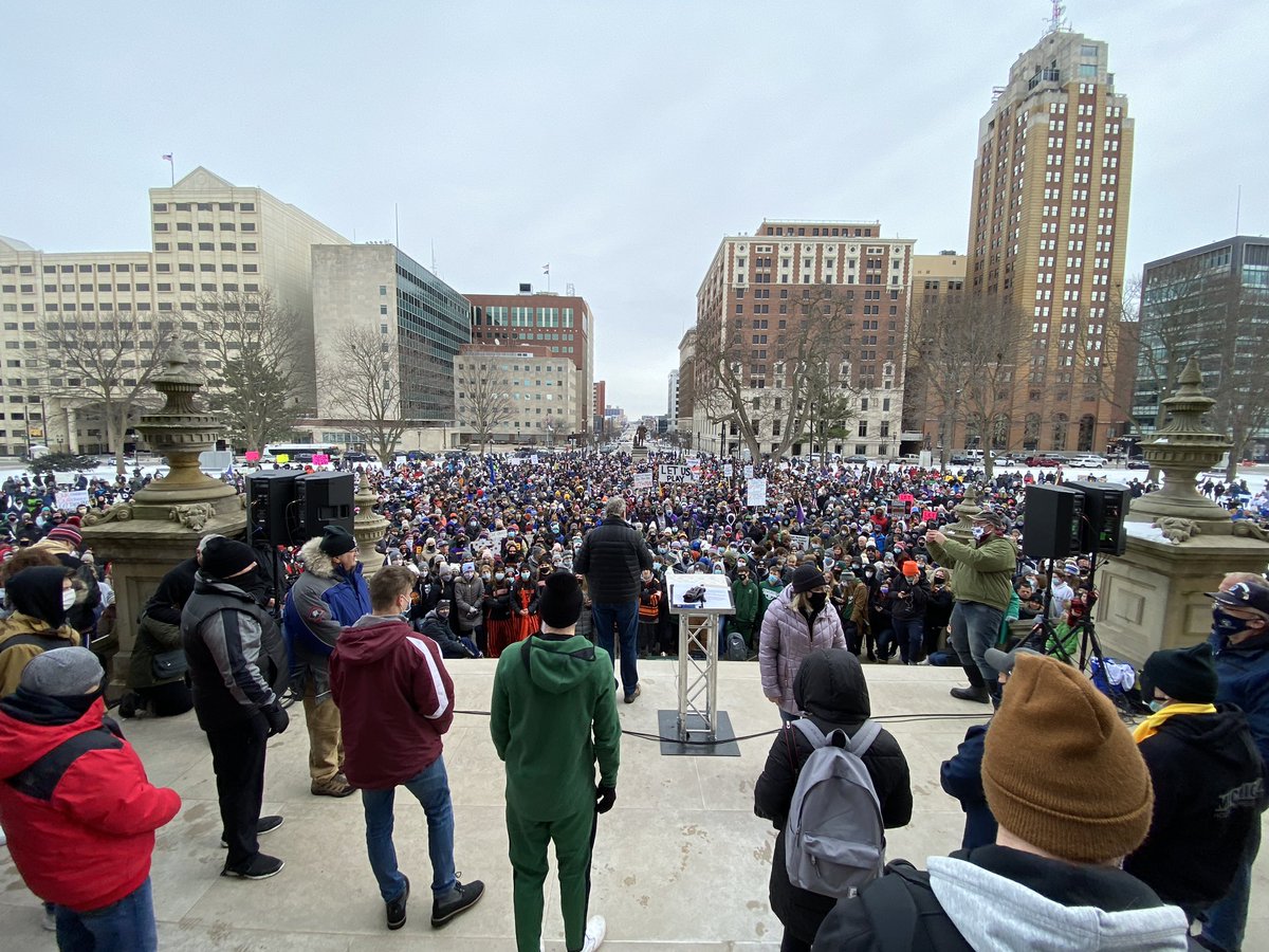 John Domol (@johnnydomol) on Twitter photo Former Red Wings forward Darren McCarty accompanies <a href="/RepHuizenga/">Rep. Bill Huizenga</a> at a ‘Let Them Play’ rally in Lansing, asking <a href="/GovWhitmer/">Governor Gretchen Whitmer</a> to let HS winter sports resume unfettered. <a href="/WOODTV/">WOOD TV8</a> Former Red Wings forward Darren McCarty accompanies <a href="/RepHuizenga/">Rep. Bill Huizenga</a> at a ‘Let Them Play’ rally in Lansing, asking <a href="/GovWhitmer/">Governor Gretchen Whitmer</a> to let HS winter sports resume unfettered. <a href="/WOODTV/">WOOD TV8</a>