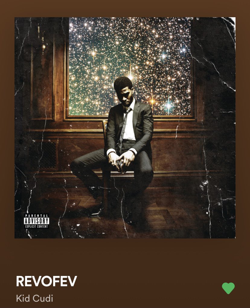 Track 2: REVOFEVIn a more light-hearted song, Cudi tells the youth that although life may be tough at times, it’s important to not stress over it because it’ll lead to them being held back later on in their future. This is also the last track on Act 1, “The World I Am Ruling”