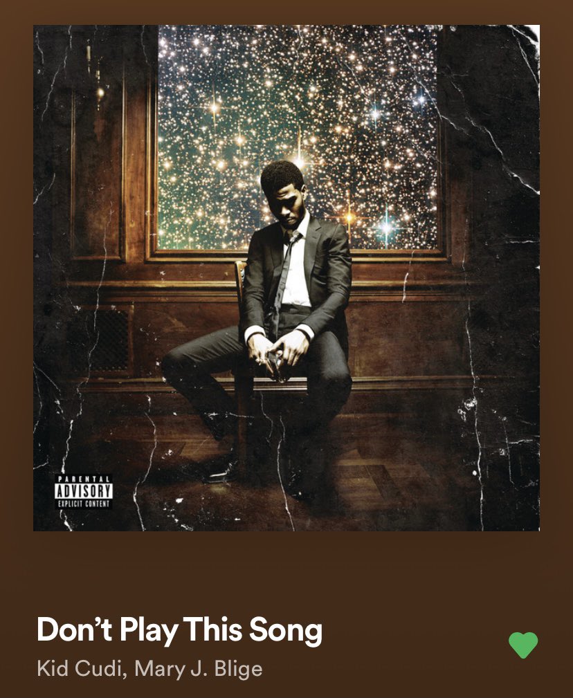 Track 3: Don’t Play This SongCudi talks about his drug use & how much it’s affected him, causing him to feel lonely & have suicidal thoughts. The song is titled “Don’t Play This Song” as a way to warn fans who are too afraid to hear about his struggles to not play the track