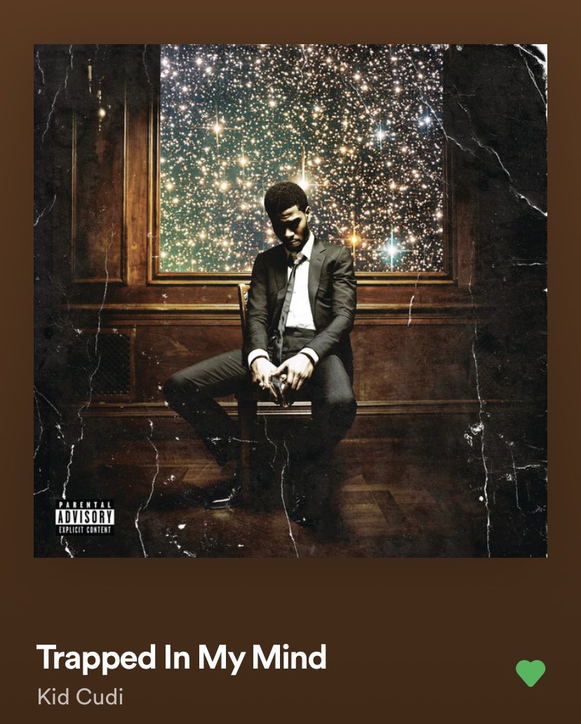 Track 17: Trapped In My MindCudi admits that he’s trapped in his head & that there’ll always be a darker side of him living within this body, so instead of running from it, he finally chooses to accept it & move on with his life in hopes of soon bettering himself as a person