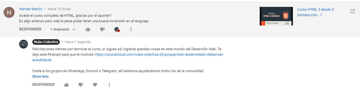 collectivecperu's tweet image. El día de ayer recibí un mensaje de un usuario que logro terminar nuestro curso de HTML 5 (Gratis) y es algo que pocos logran hacer, implica constancia, dedicación y disciplina, lo felicité y motive a seguir !

Curso HTML 5: 
youtube.com/watch?v=SaO1GM… 

#cursohtml5 #diseñoweb #html