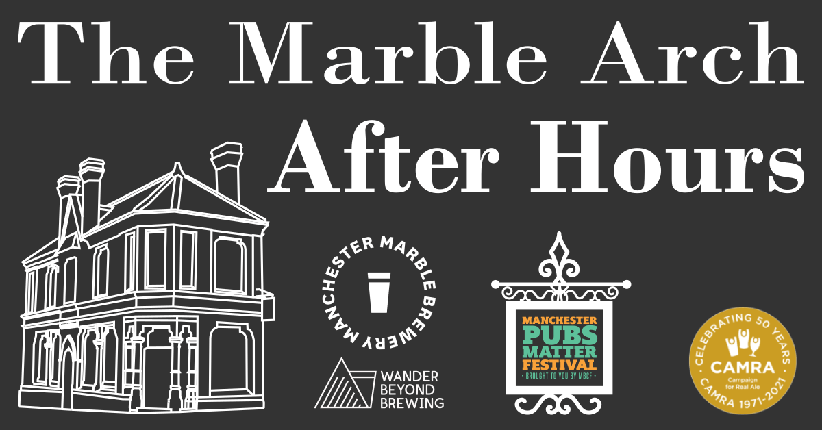 + +
The <a href="/TheMarbleArch/">The Marble Arch</a> #PubsMatter box is completed by two BIG beers from <a href="/wanderbeyond_/">Wander Beyond Brewing</a> :
La Adelita – Mexican Cake Imperial Stout 11%
Coral Connection – Imperial Milkshake IPA 12%
With brewers and Marble staff to chat with, you won't want to miss this.
mancbeerfest.uk/pubs-matter/ma…