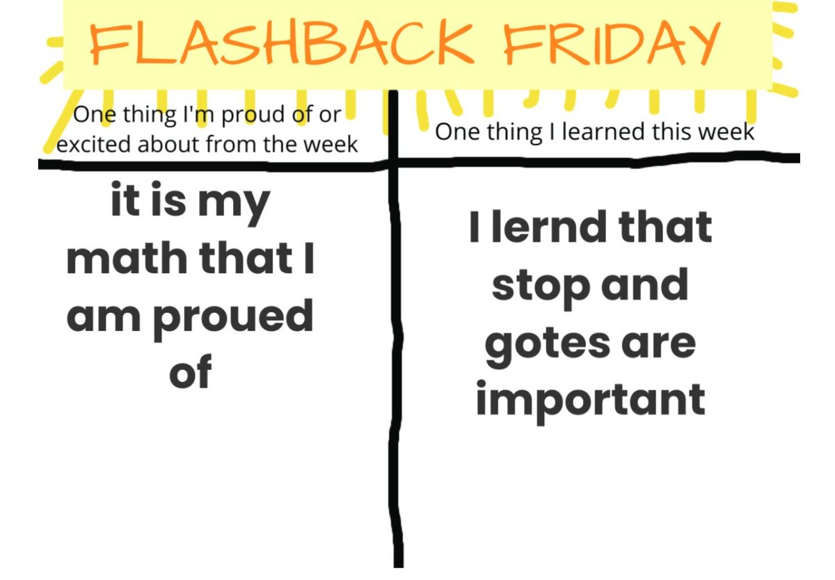 DaysMrs's tweet photo. Such a powerful reflection on her week from one of my kiddos. This girl worked so hard on her math this week and it definitely showed. She also saw the importance of monitoring your reading with #stopandjots @TCRWP @ci_elem @friscoisd @CoyMillerElem #FISD3 https://t.co/SglpLZkSnJ