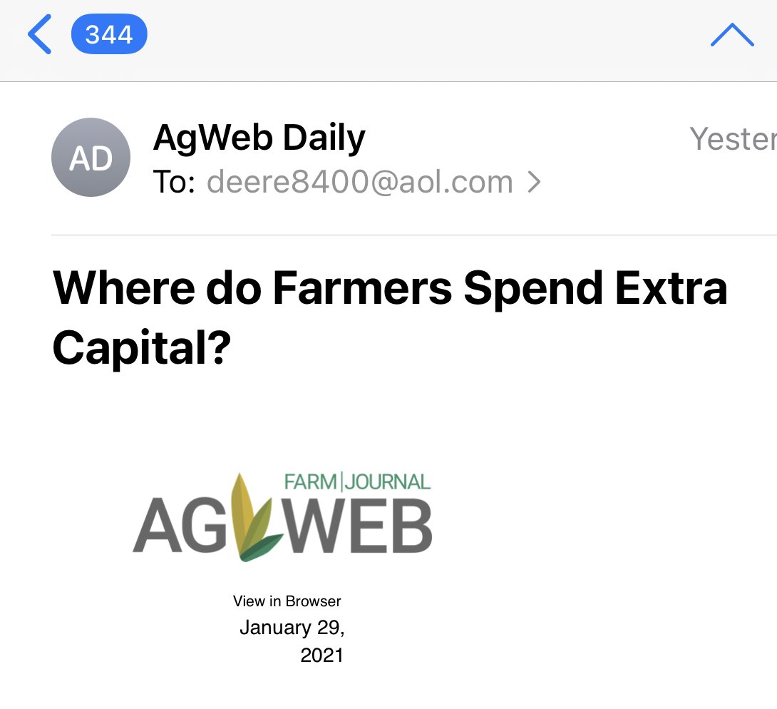 Propaganda, farmers listen up. You’ve been given an opportunity to maybe make a little money. Think wisely, “invest”! don’t “spend” your extra capital. Diversify, find income sources off the farm. Strong profitability won’t last for very long.