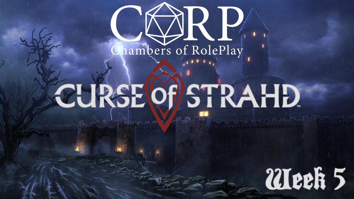 JamesCORPTV's tweet photo. We’re live now with Dungeons &amp; Dragons Campaign Curse of Strahd! Week 5 is now live on Twitch!
Please come and support the channel over at: https://t.co/MBGOtxnknx
@clhharrison @EldritchWarlock @GodlessPolecat @Requiemofaman @TheSimHerself
#ttrpg https://t.co/coBRI84aRa