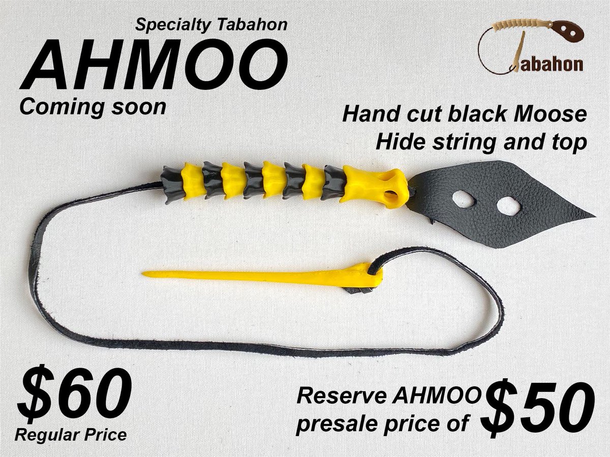 COMING SOON!  Reserve this speciality Tabahon for a presale price of $50 plus shipping and handling. 

Direct message me for ordering information.