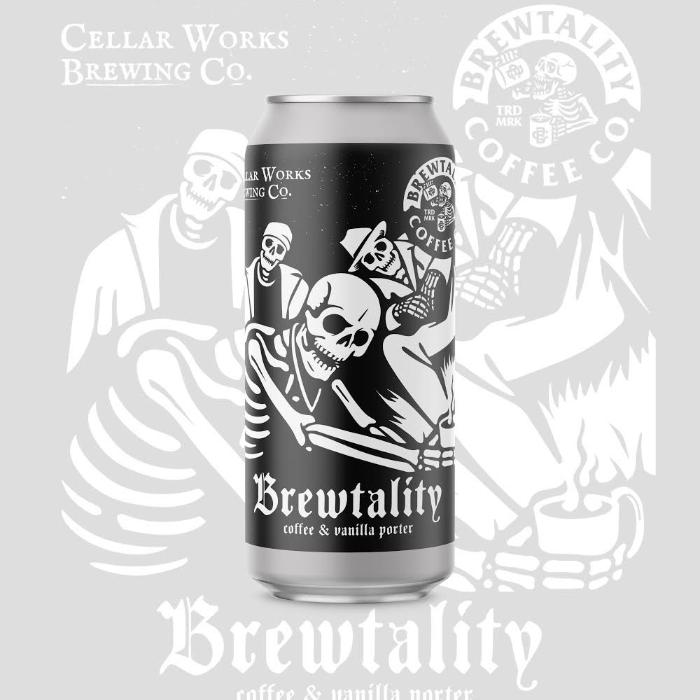 BrewtalityBeers's tweet photo. We are stoked to announce our partnership with Brewtality Coffee Co. We are going to be working with them to release new Coffee styled Stouts &amp; Porters! Like this awesome #brew they just did with Cellar Works Brewing Co. 
#onlythebeginning #BrewtalityBeers @brewtalitycrew https://t.co/QnJvWDlw7q