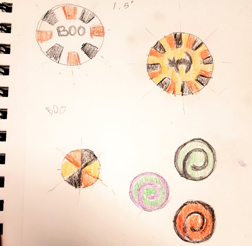 tooaquarius's tweet image. Someone asked me for Halloween stuff so away I go, I guess? #polymerclay #ArtistOnTwitter #beadmaker