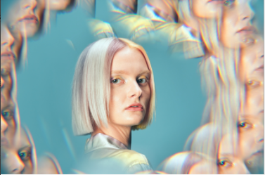 Living out her color dreams💙