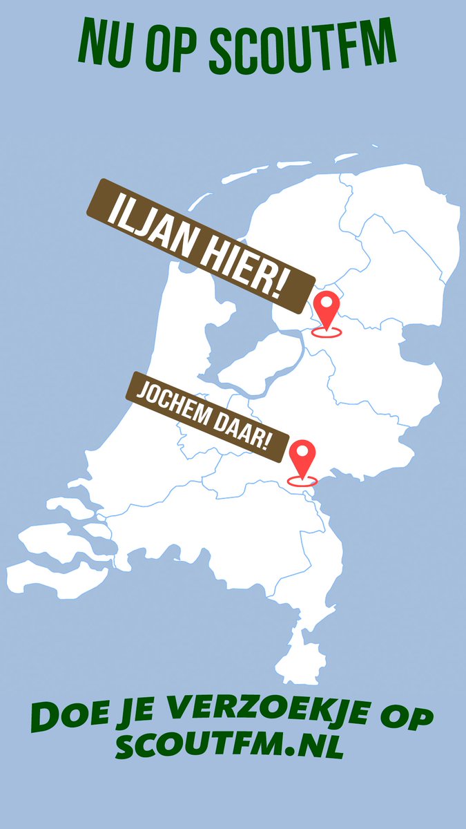 ScoutFM's tweet image. Luister jullie mee?
Iljan &amp;amp; Jochem draaien vanavond de grootste hits en kneiters. in Iljan hier!