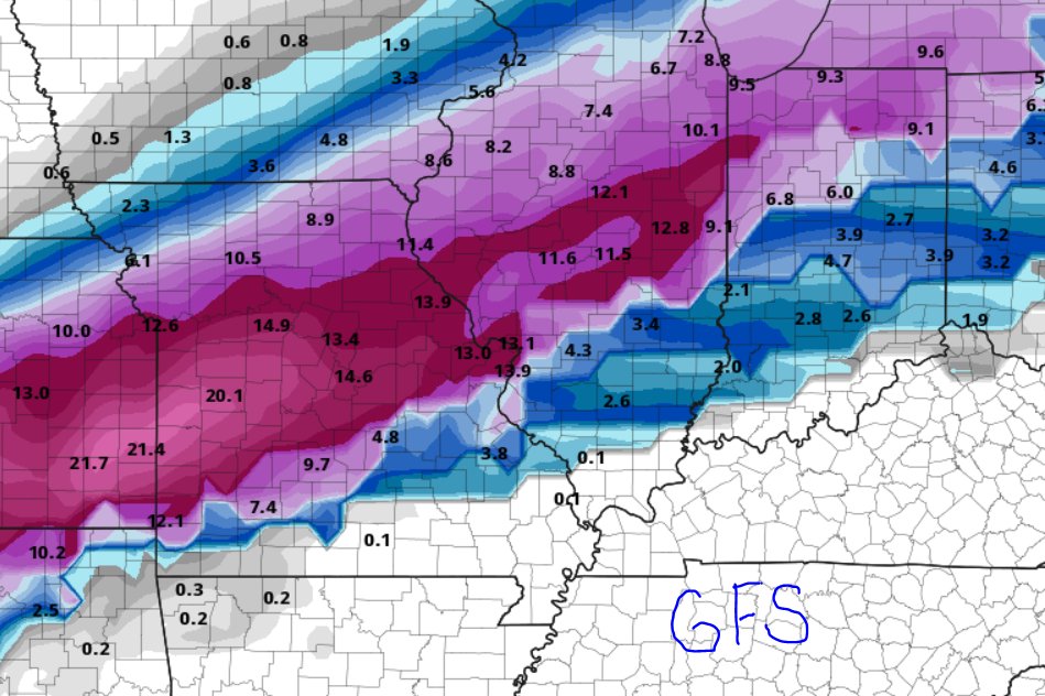 TheSTLWeatherM1's tweet image. Next Friday / Saturday Looks to be a mess.  After the storm expect frigid cold air with highs possibly in the teens next Saturday.