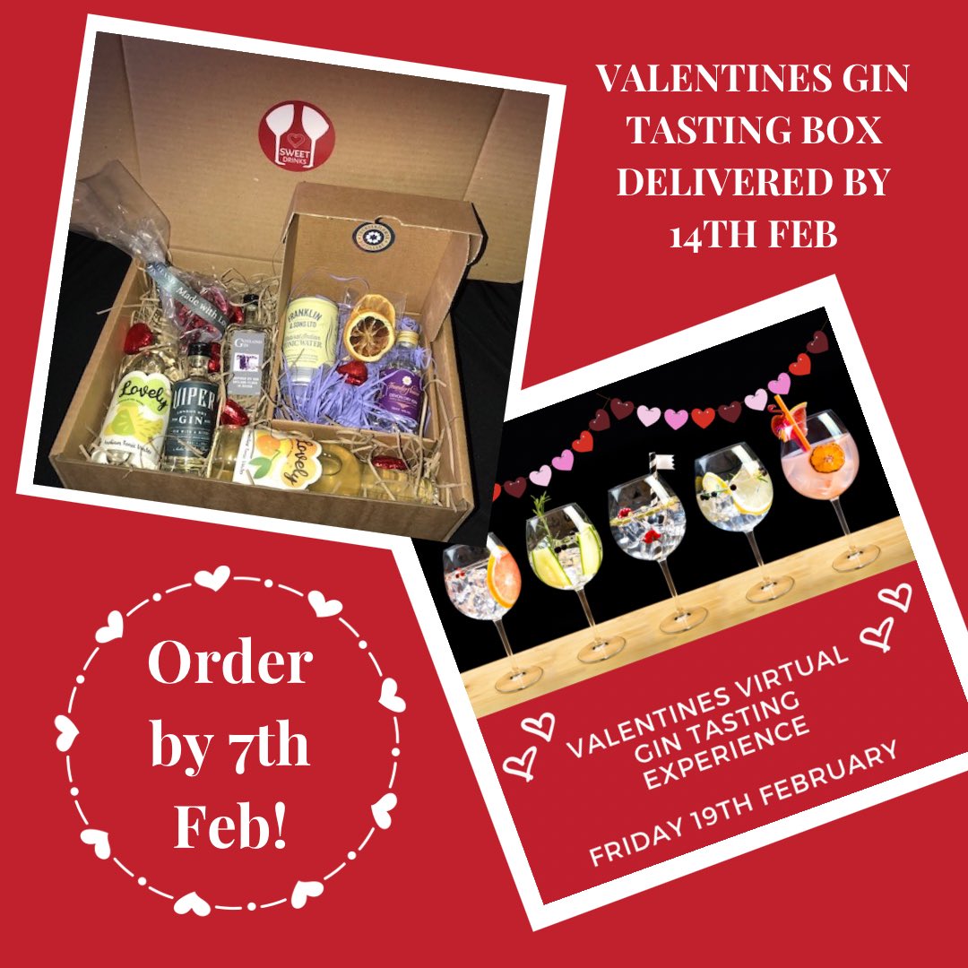Valentine’s virtual tasting and gin box in collaboration with <a href="/GotlandGin/">Gotland Gin</a> <a href="/ThundrFlowerGin/">Thunderflower Distillery</a> <a href="/ViperGin/">ViperSpirit</a> <a href="/lovelydrinks/">Lovely Drinks</a> 
#datenight #gintasting #westcountry #dorset #devon #somerset